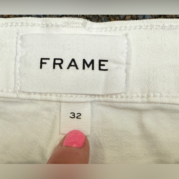 FRAME Denim -Le High Flare Jeans, White,  Women’s Size 32 - Picture 4 of 14